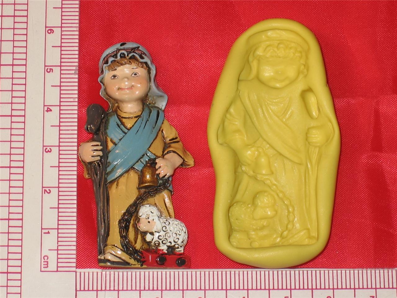 Christmas Nativity Manger Push Mold Food Silicone Cake Chocolate Resin
