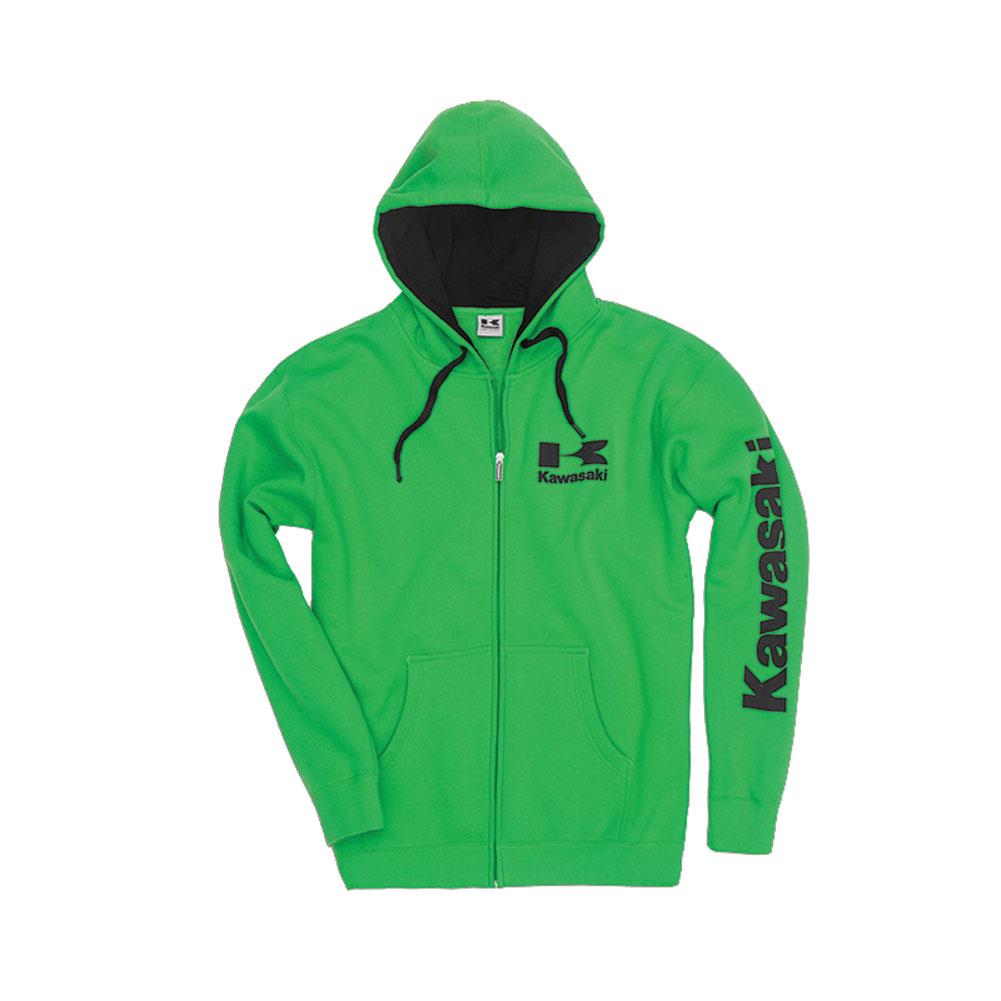 Kawasaki Logo Zip-Up Hooded Sweatshirt Hoodie S M L XL 2XL 3XL | eBay