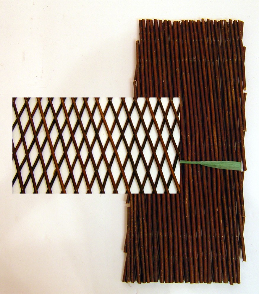 Natural Wood Willow Trellis Scissor Expanding Trellis Garden Plant