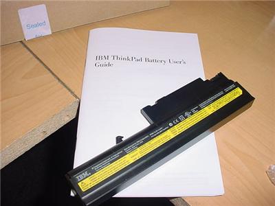 New IBM 6-Cell Li-Ion Battery, T40/T42 PN/08K8214