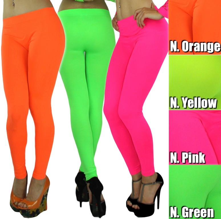 Women's Leggings LADIES FULL LENGTH NEON AND BRIGHT COLOR TIGHT
