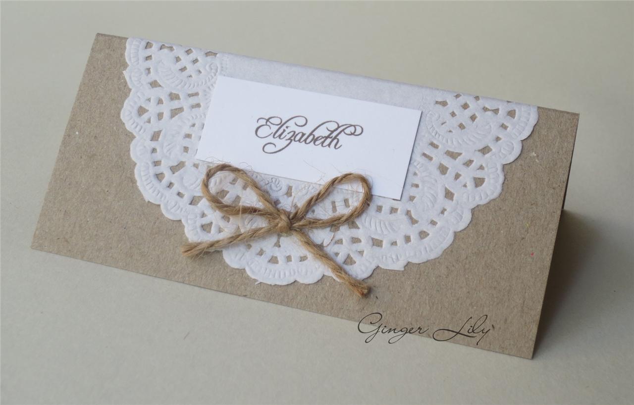 25 Vintage Kraft Paper Blank Place Name Card Wedding Table Card Party Supplies eBay