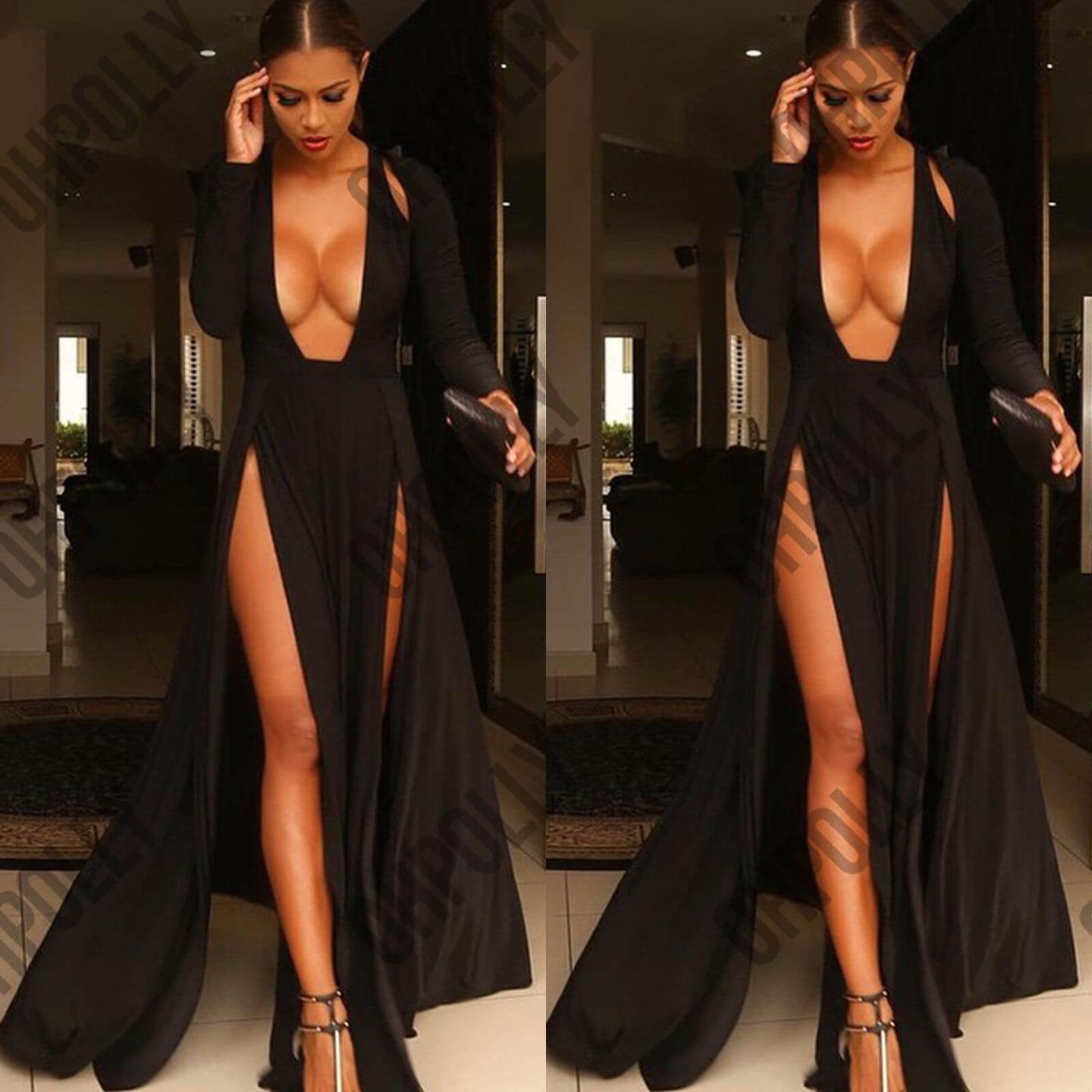 ball gown with thigh split