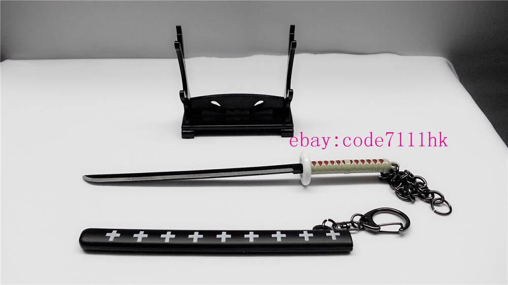 One Piece Trafalgar Law Katana Key Chain sword d + Black Plastic