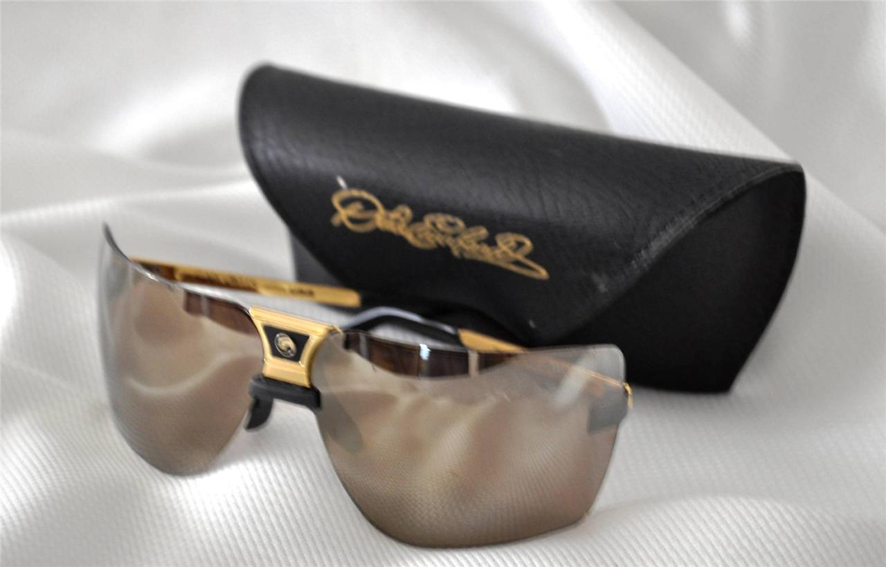VINTAGE Dale Earnhardt Signed GARGOYLES 85MM2 SUNGLASSES 22K Gold Plated + Case eBay