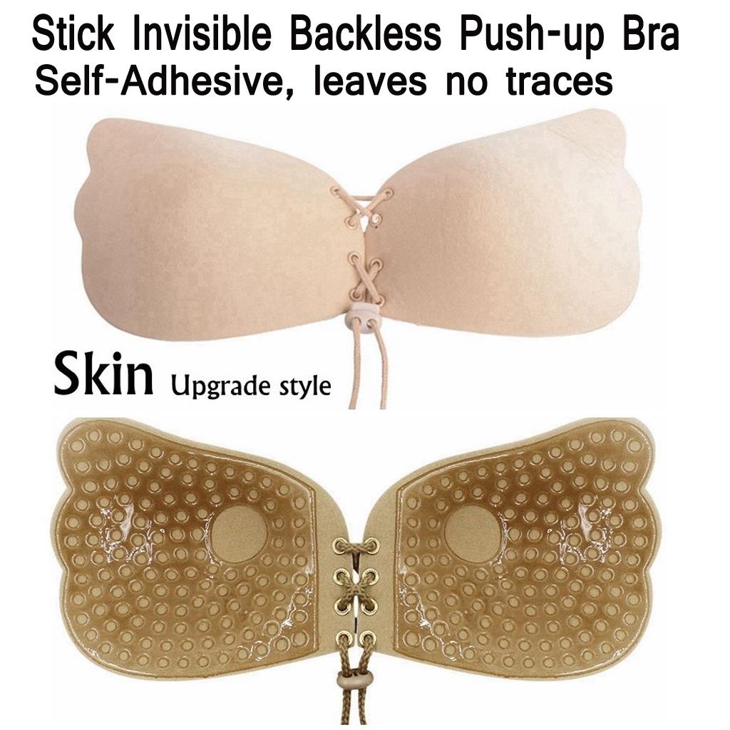 Silicone PushUp Strapless Backless SelfAdhesive Gel Magic Stick