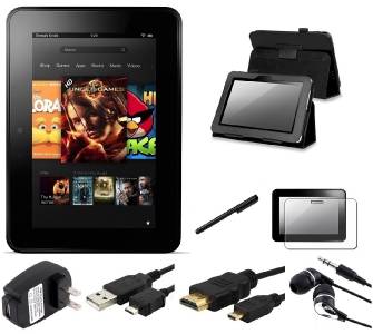 Details about Amazon Kindle Fire HD 16GB Wi-Fi 7in SUPER BLACK BUNDLE ...