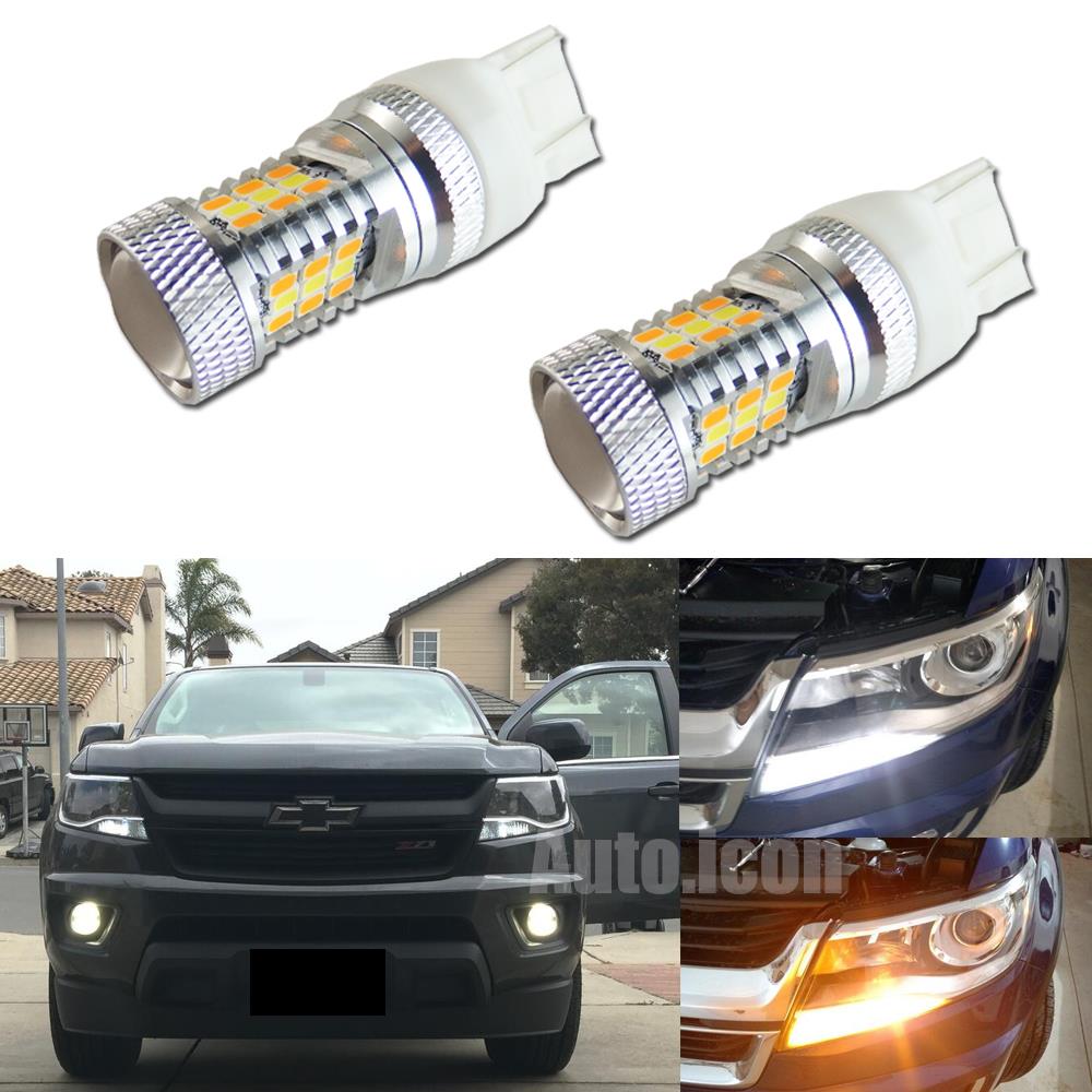 Switchback LED Bulbs Kit For 20152016 Chevrolet Colorado Turn Signal