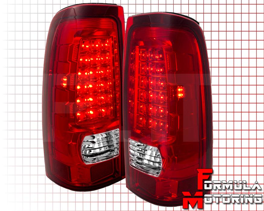 LED CLEAR/RED TAIL LIGHTS 20032006 CHEVY SILVERADO GMC SIERRA 1500