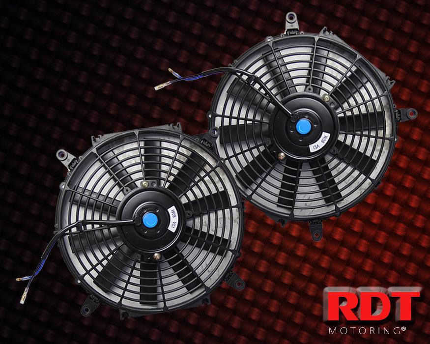 Ultra Slim Universal Push/Pull Performance 12" Black Racing Radiator