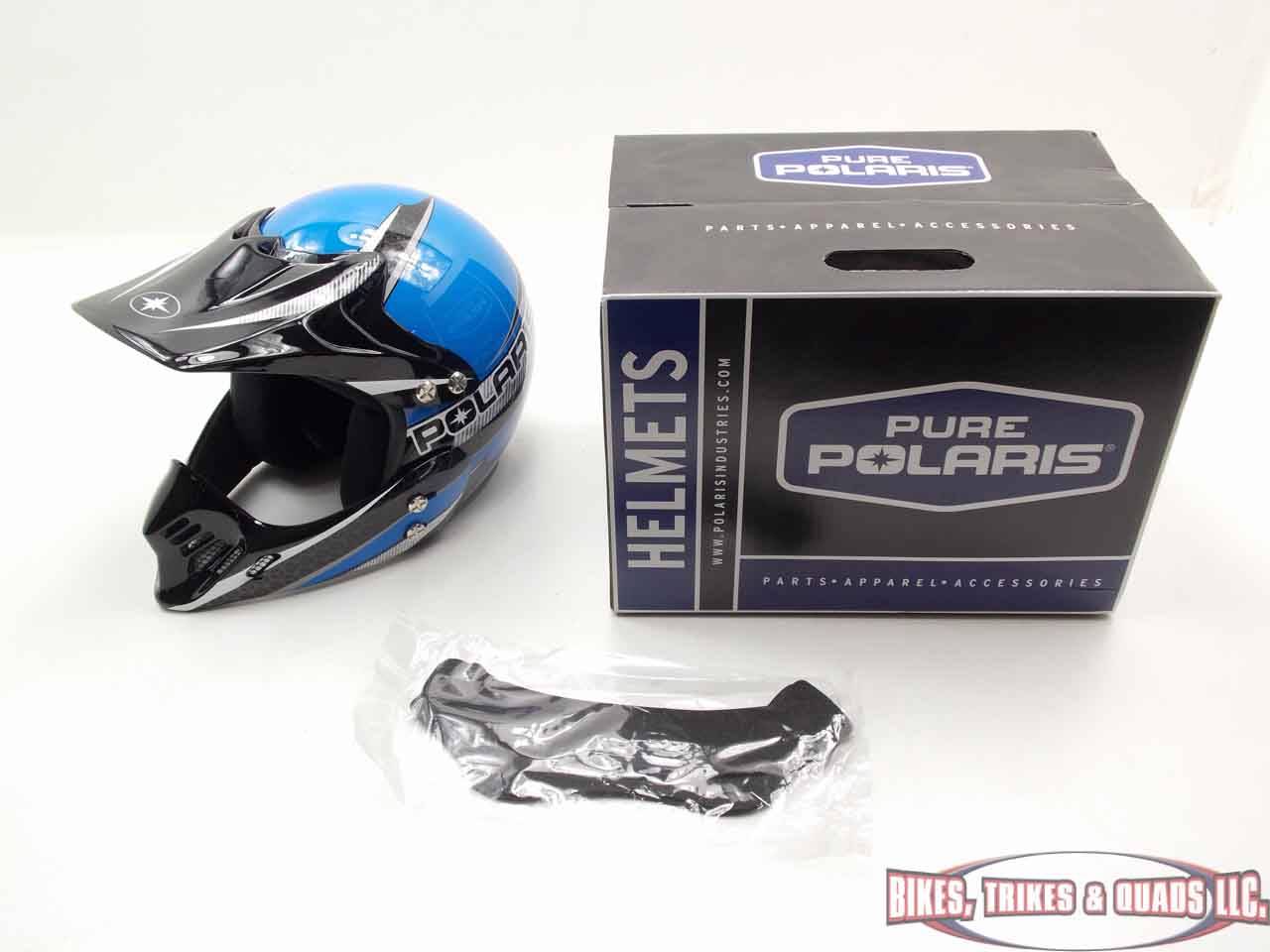 Pure Polaris Youth Childrens ATV Helmet XX Small Blue XXS eBay