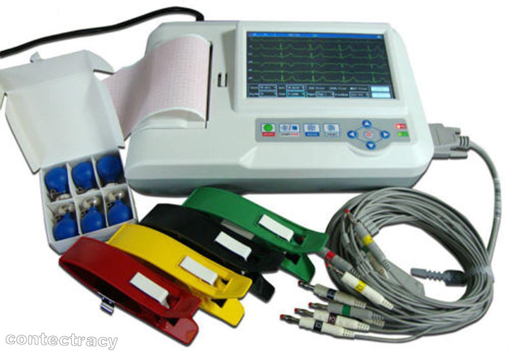 Colore Touchscreen 6 Canali 12 Derivazioni ECG / EKG, Dell ...