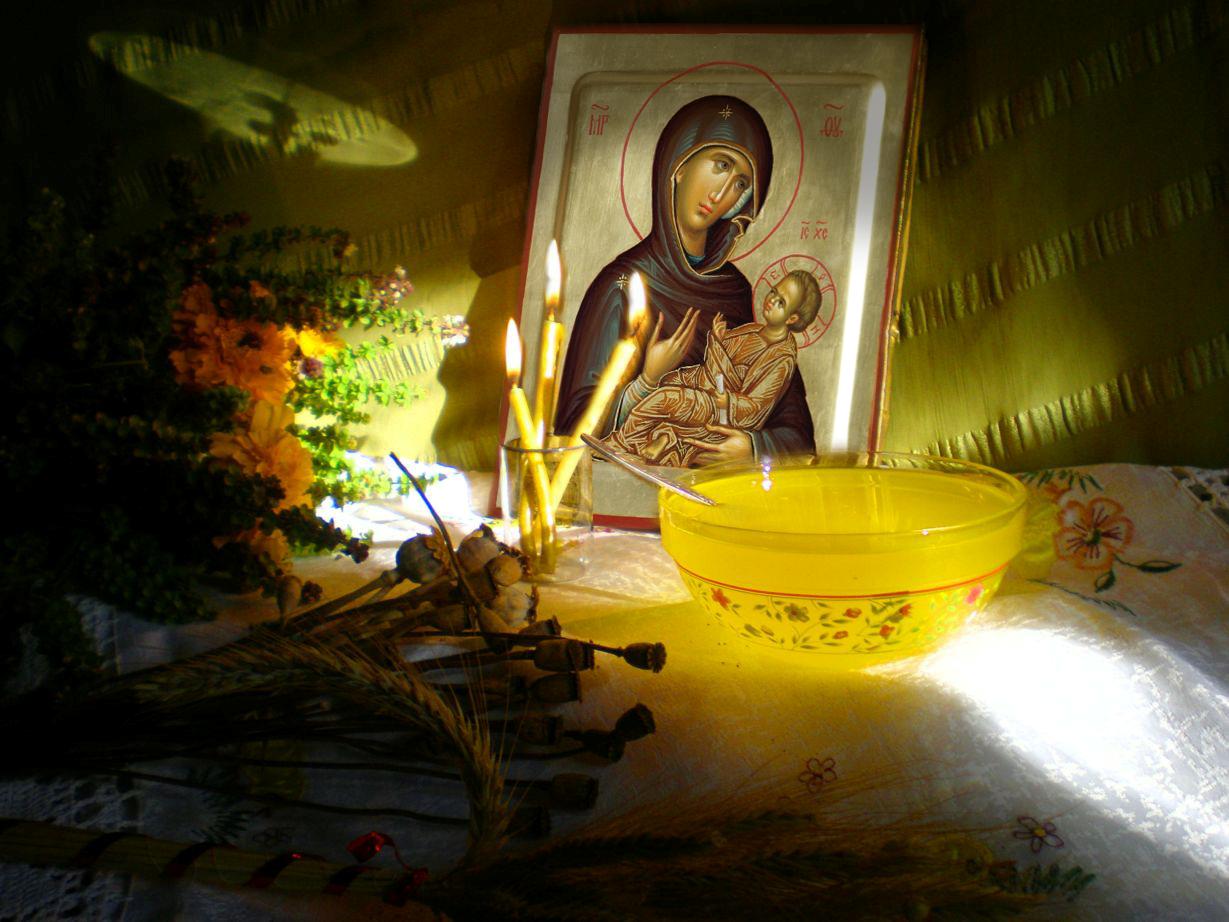 Russian EGG Tempera Icon Holy Mother OF G