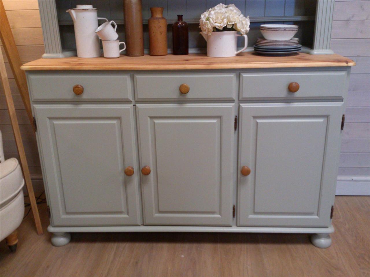 Ducal Solid Pine Shabby Chic Painted Welsh Dresser Kitchen Unit Furniture F&Ball eBay