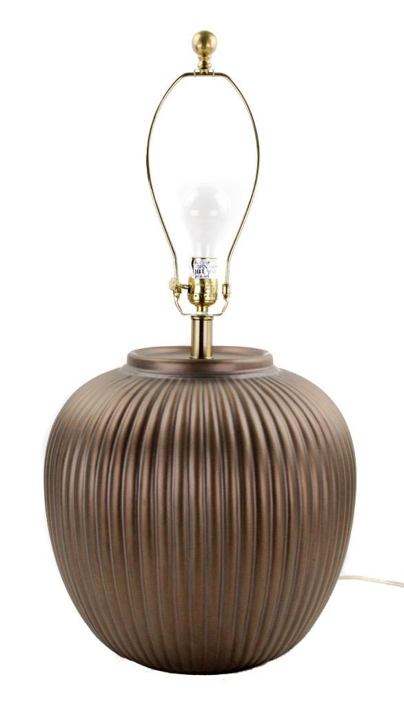 Large Ralph Lauren Elegant Heaton Ribbed Porcelain Bronze Table Lamp Image Is Loading Large Ralph Lauren Elegant Heaton Ribbed Porcelain Bronze