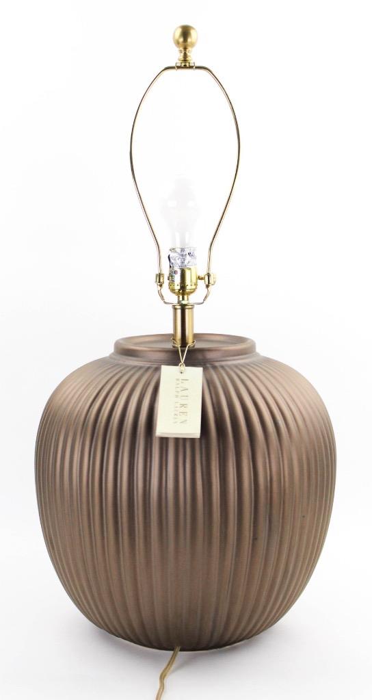 LARGE RALPH LAUREN ELEGANT HEATON RIBBED PORCELAIN BRONZE ...