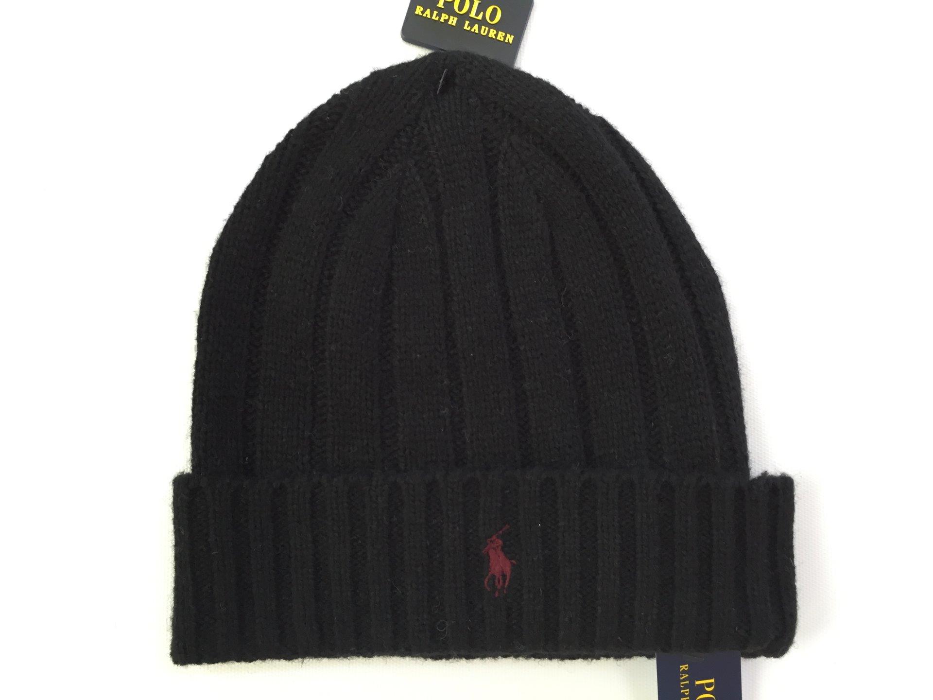 New Polo Ralph Lauren Men's Winter Ski Beanie Hat Wool Snow Cap Pony