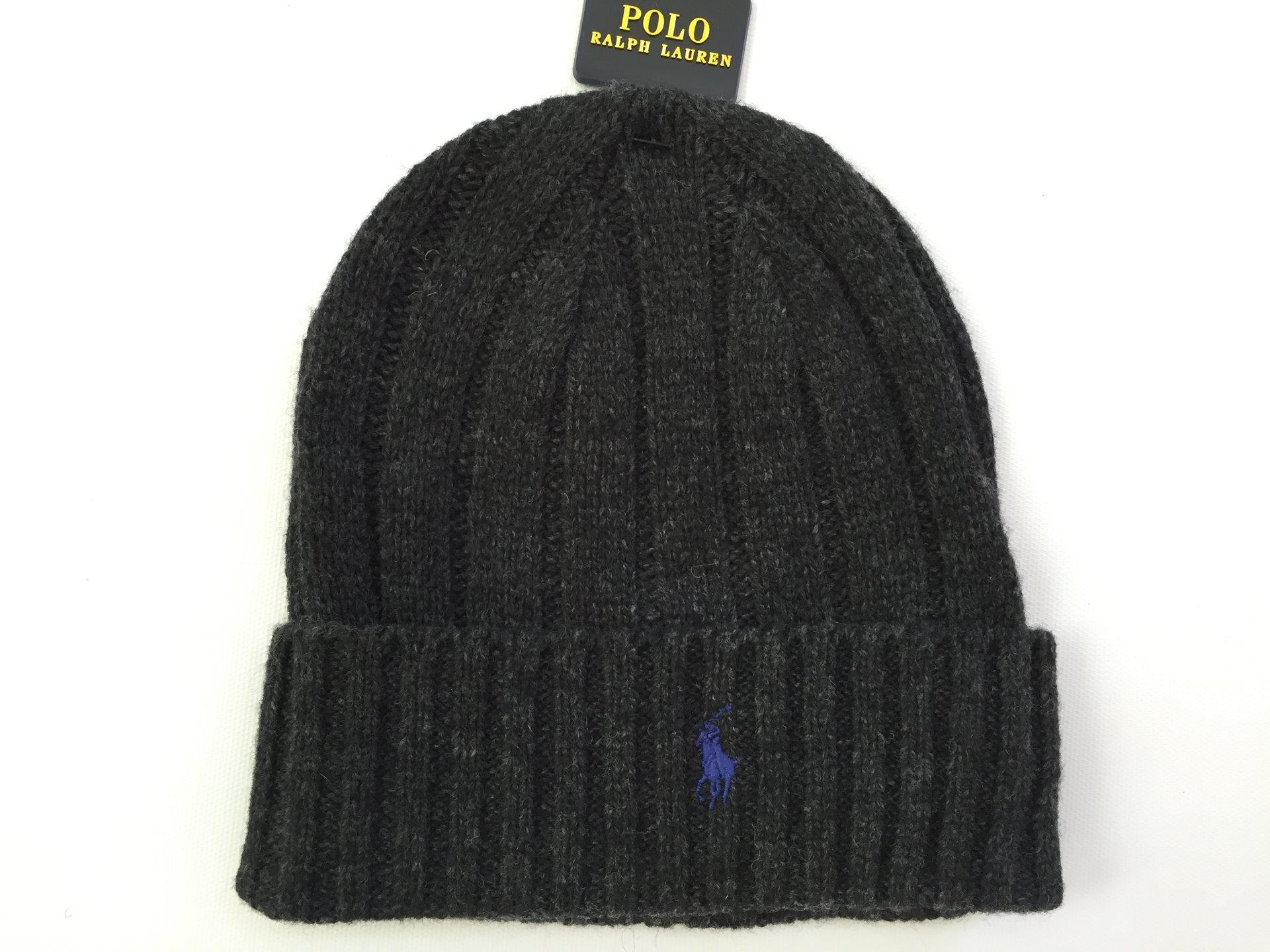 New Polo Ralph Lauren Men's Winter Ski Beanie Hat Wool Snow Cap Pony