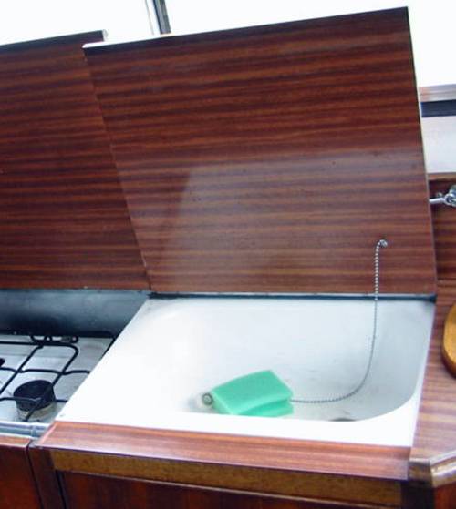 FREEMAN 22 MK2 ORIGINAL BOAT GALLEY SINK WITH WASTE & PLUG GREAT FOR