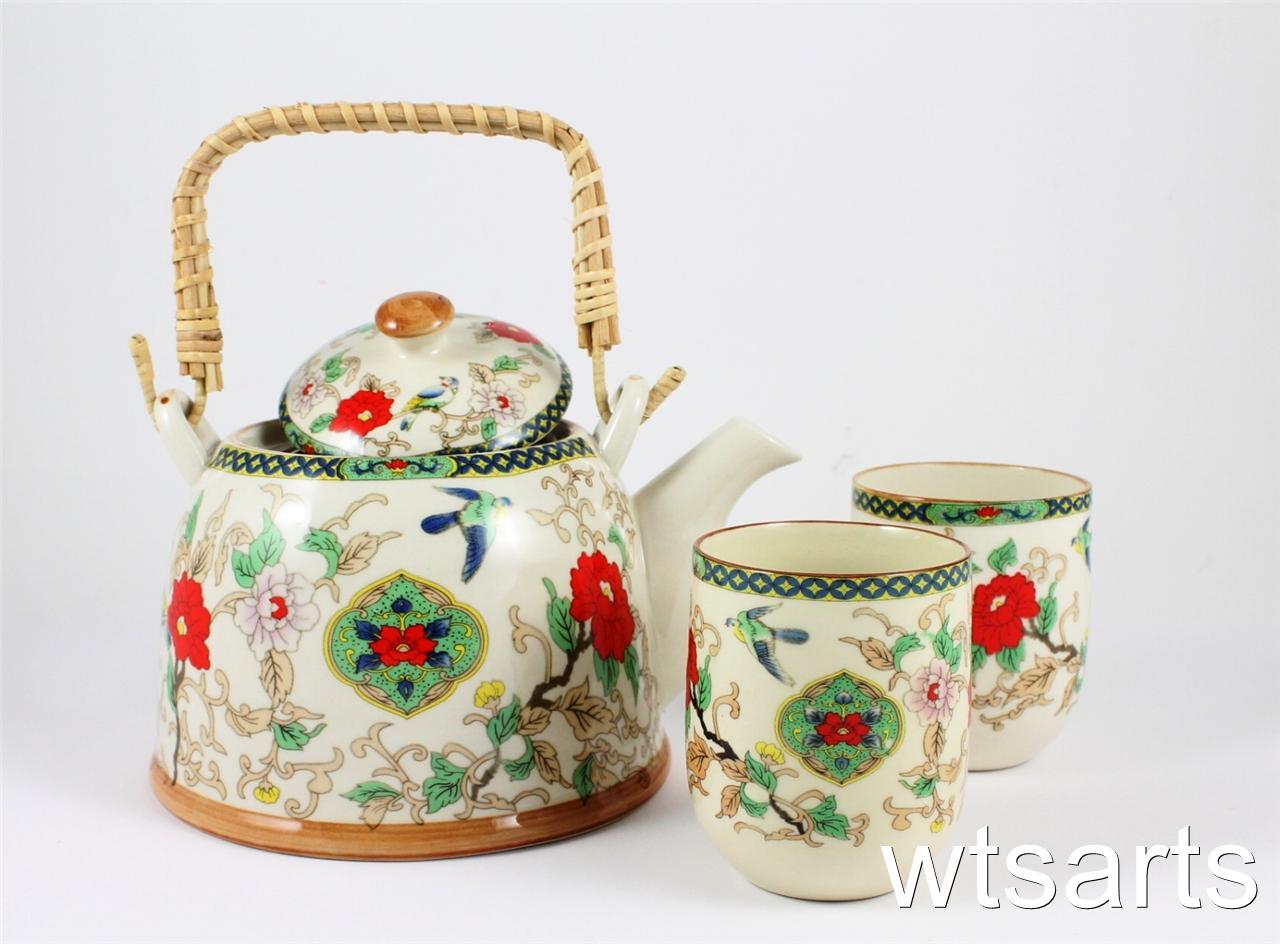 Chinese Tea Pot and 2 Tea Cup Set Infuser (mix styles) Teapot Japanese