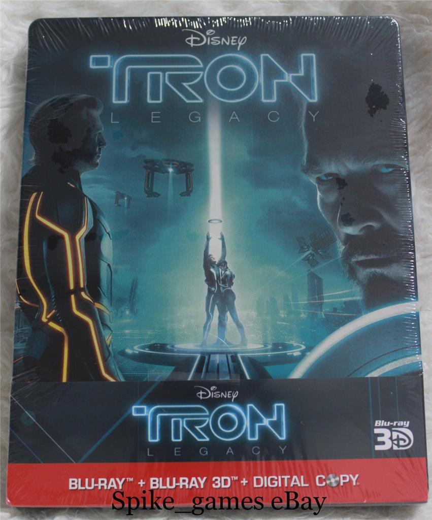 TRON LEGACY 3D+2D Blu ray limited edition steelbook New and Sealed