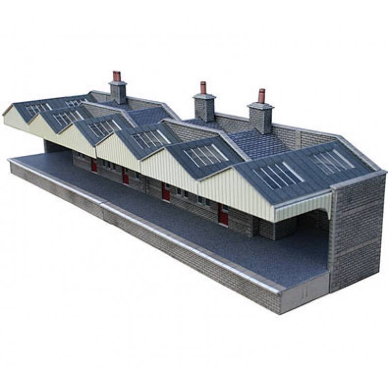 METCALFE ready cut card kits OO Gauge 176th. Scale RAILWAY BUILDINGS