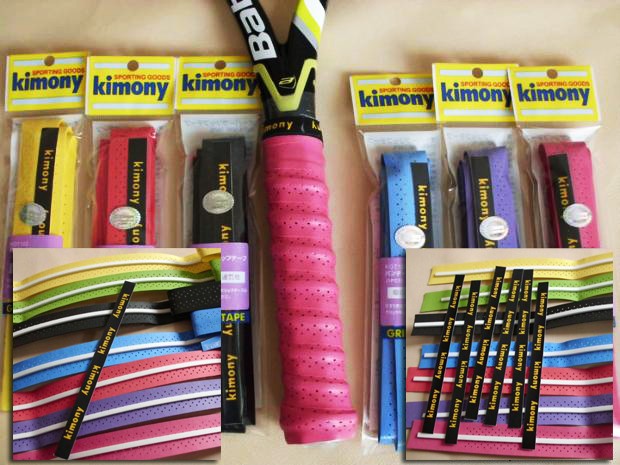 Kimony Badminton Overgrip Punched Grip Tape KGT102 Orange Green Yellow 7 Colors 