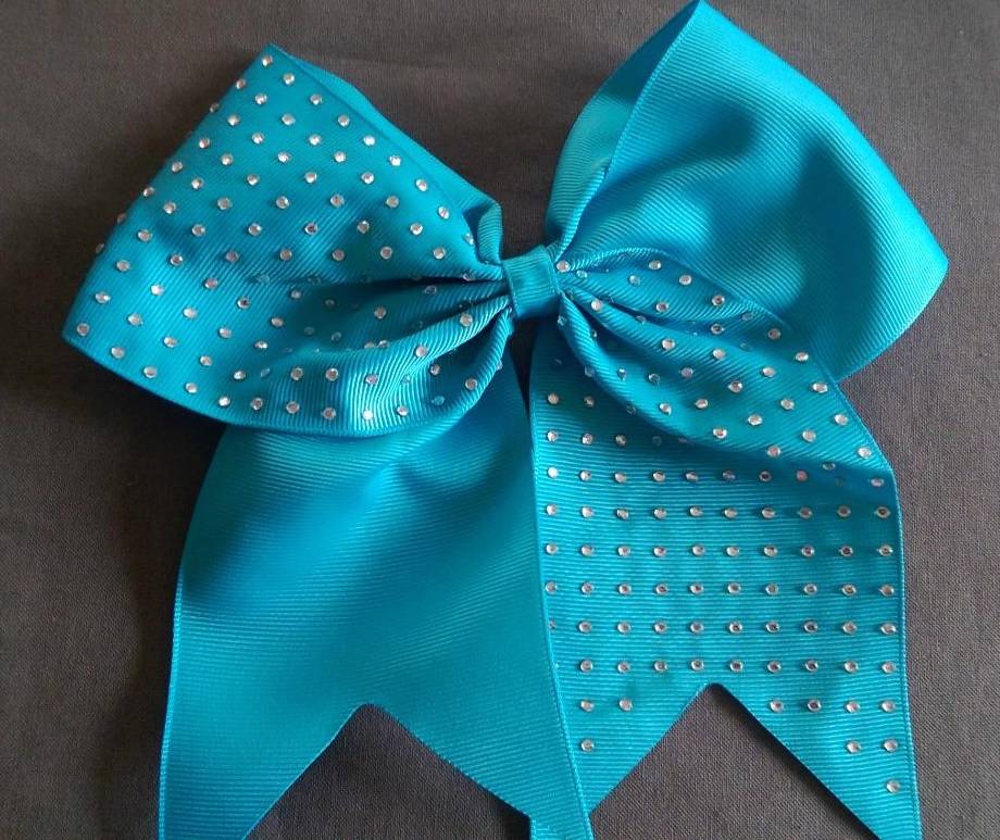 Large 8" Rhinestone Ribbon Dance Cheer Bows with Elastic band H05 eBay