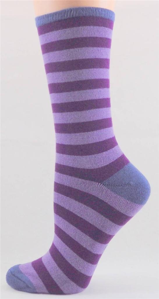 Bam Bamboo Clothing Wide Stripey Luxury Bamboo Women's Socks Size 911