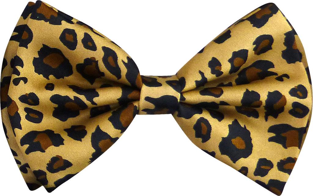 BOW TIE LEOPARD Unique Fun Novelty Black Tuxedo ANIMAL PRINT TAN or