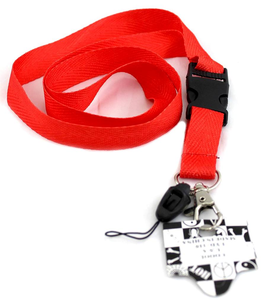 LANYARD KEYCHAIN CELLPHONE HOLDER Nylon 20" Many Solid Colors Boys