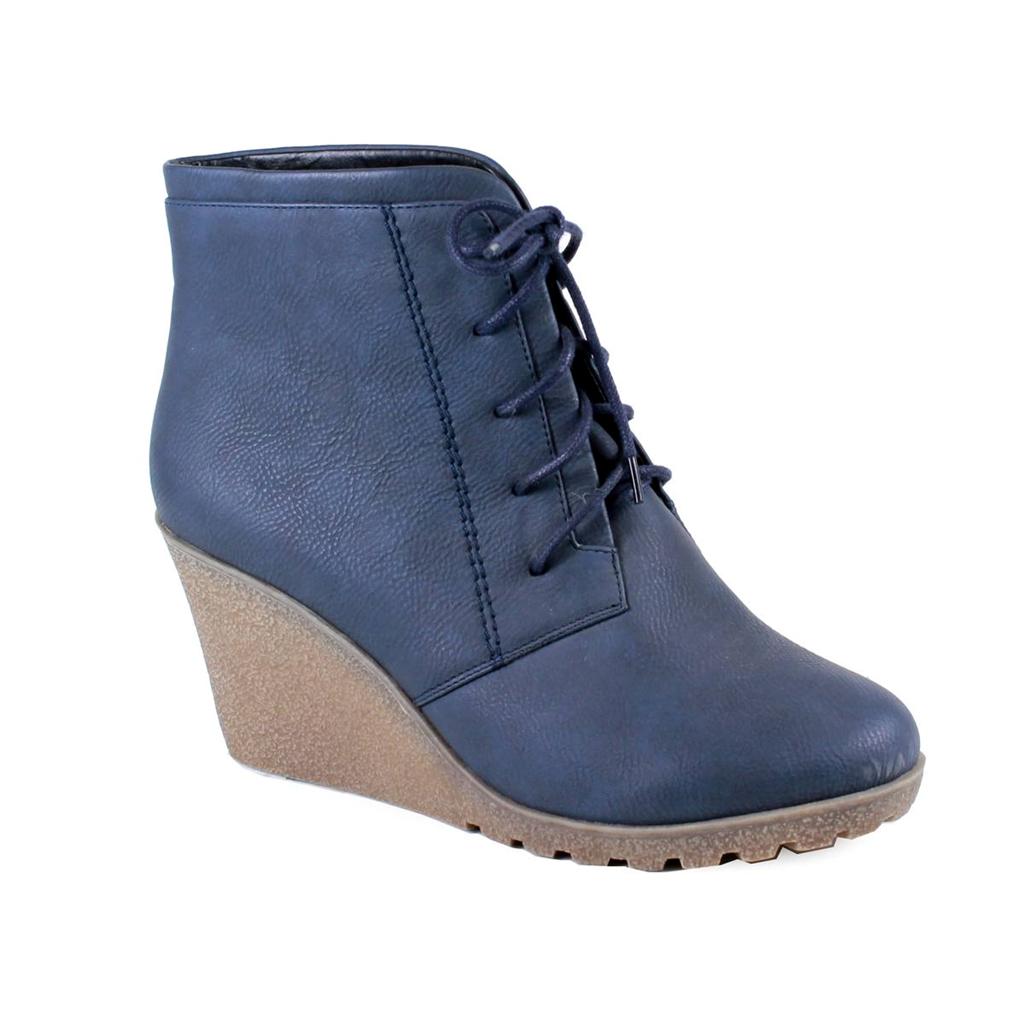 NEW Women Fashion Chukka Style Lace Up Platform Wedge Heel Ankle Boots Bootie eBay