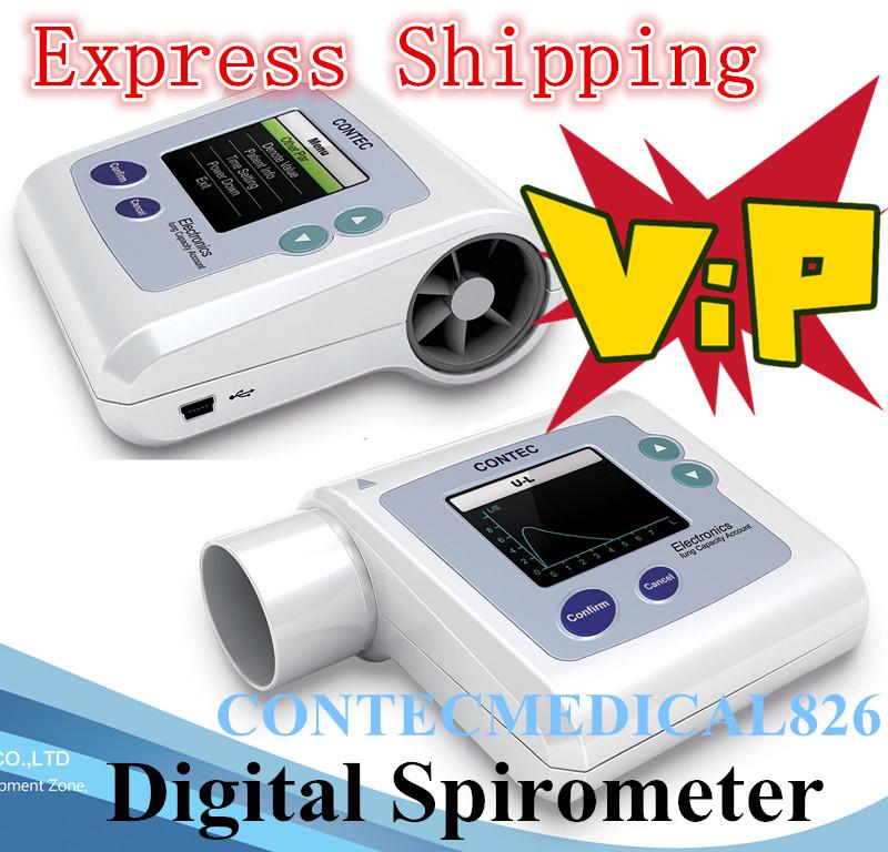 2014 Best Digital Spirometer CONTEC CMS SP10 Analyzing Software Lung