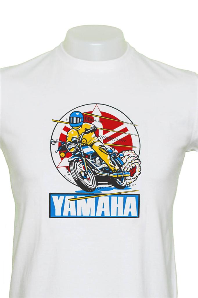 Mens Yamaha Or Suzuki Motor Bike T Shirt Rare Vintage ...