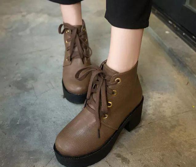 new rock lace up boots