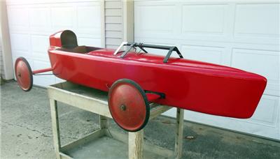 Authentic Antique Official Soap Box Derby Race Car Vintage
