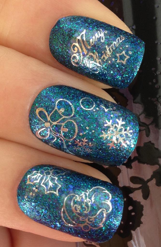 CHRISTMAS NAIL ART STICKERS DECALS WATER TRANSFERS SANTA