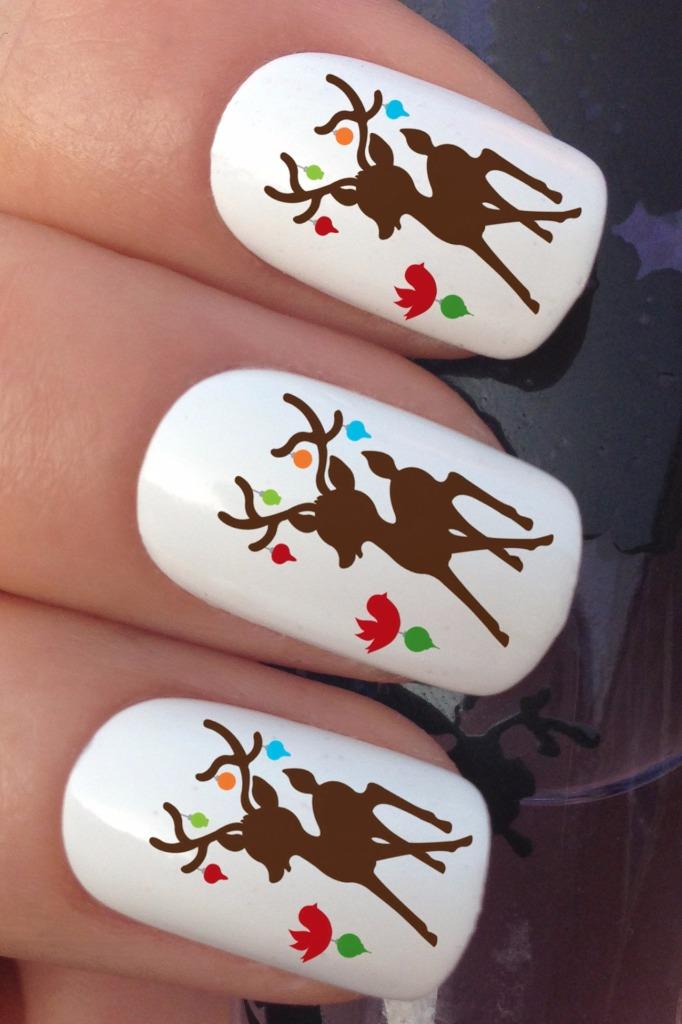 CHRISTMAS NAIL ART STICKERS DECALS WATER TRANSFERS SANTA TAPES SNOWFLAKE SNOWMEN eBay