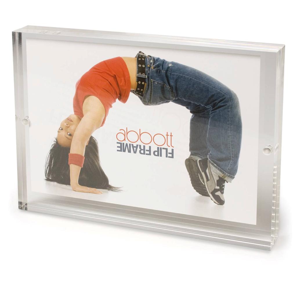 Clear Acrylic 3x5" 4x6" 5x7" Picture Photo Flip Frame Double Sided