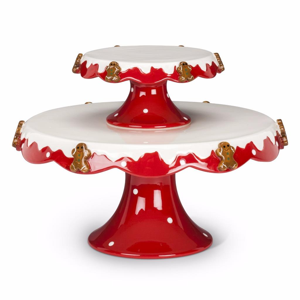 Christmas Gingerbread Cake Stand  eBay