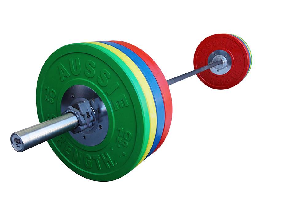 New 140KG Bumper Plate Weights Set High Performance 20KG Olympic Barbell Gym eBay