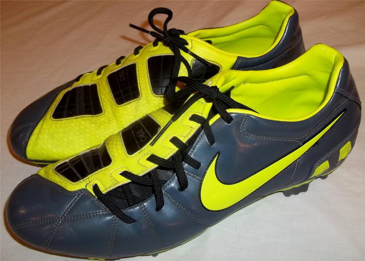 neon green nike spikes