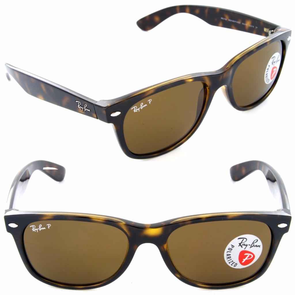 RAY BAN RB213290257 TORTOISE NEW WAYFARER POLARIZED BROWN 100UV MADE