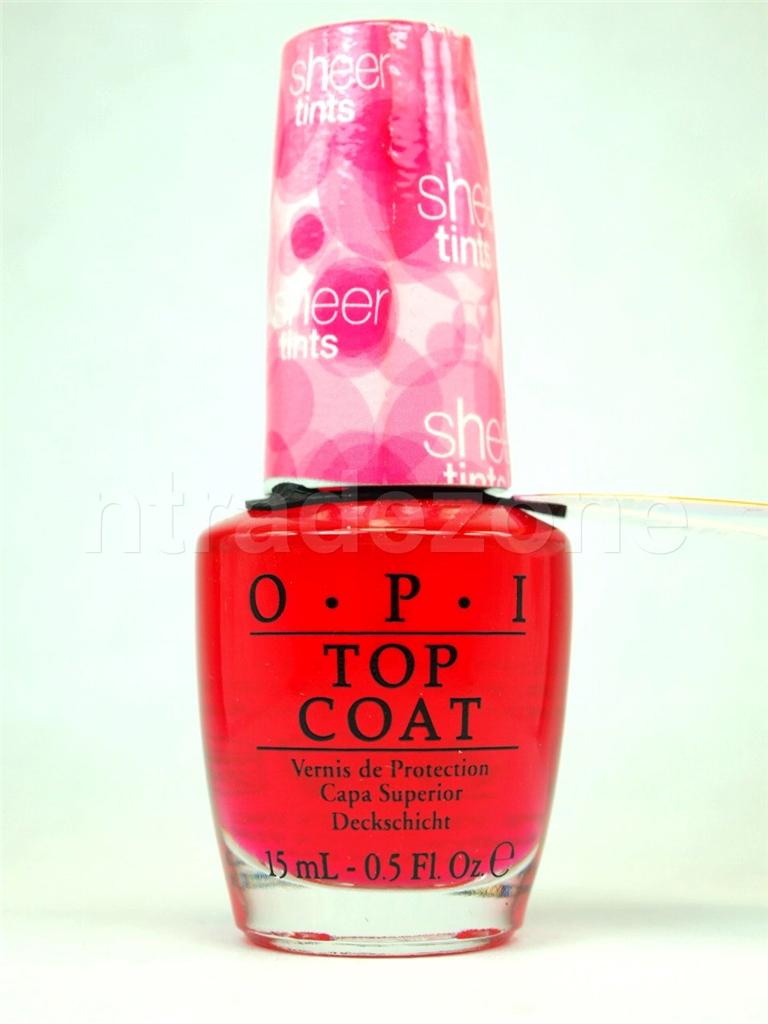OPI Nail Polish Lacquer Sheer Tints ColorTinted Top Coats VARIETY NT
