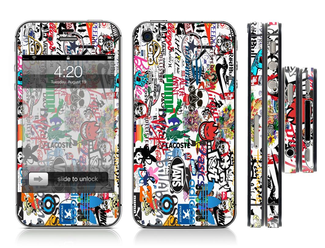 Sticker Bomb 7 Full Body Decal Vinyl Skin Cover Sticker Kit case for
