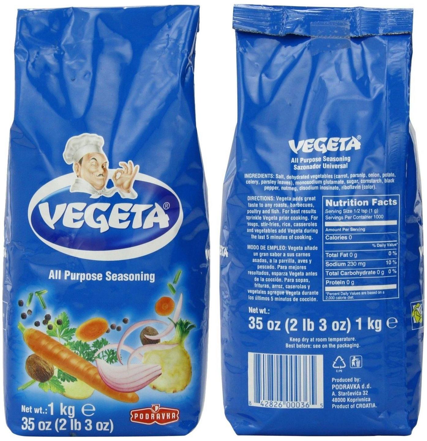 Podravka VEGETA Gourmet Natural Vegetables Seasoning Spice Mix 1kg