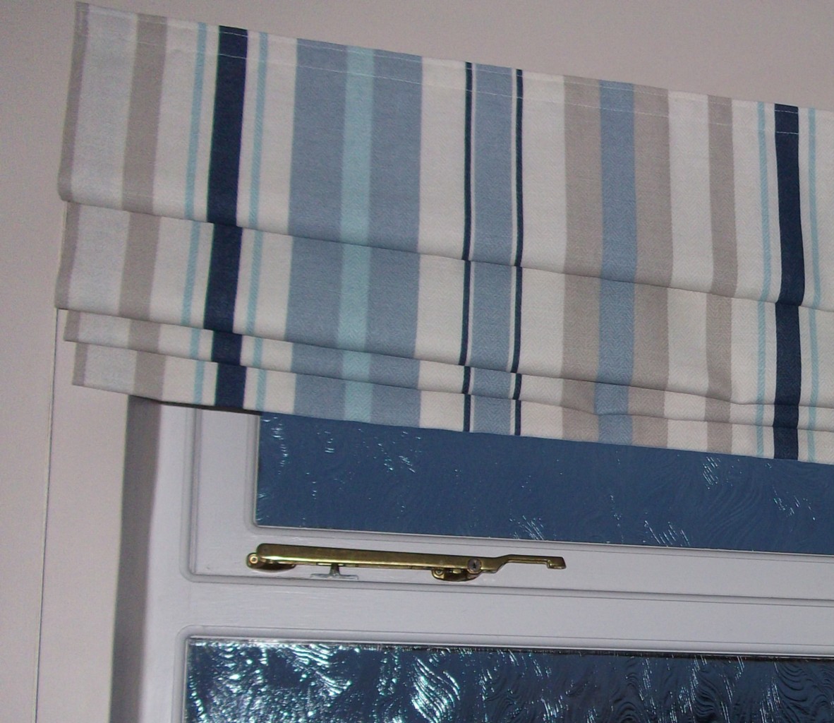 Laura Ashley Fabric ★ Mylor Stripe Roman Blind ★ 60 Cms