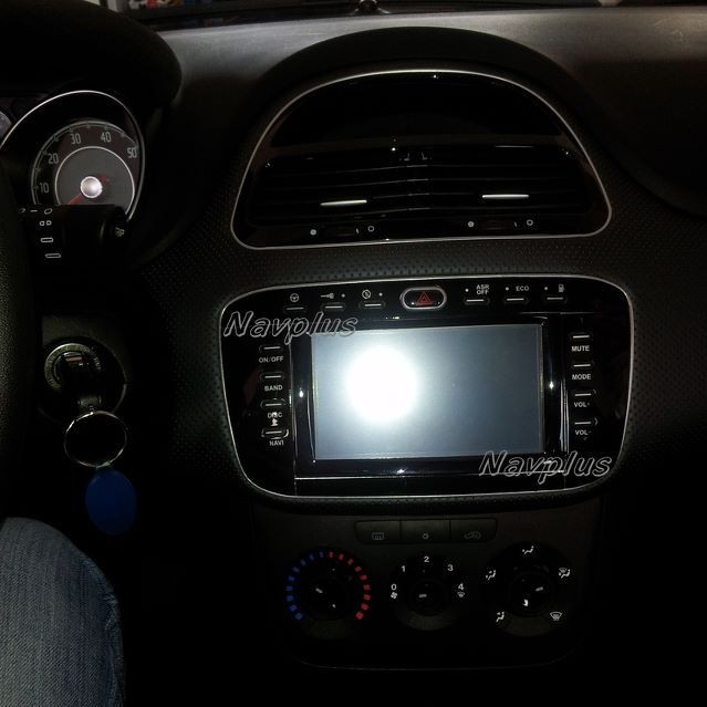 1 Din For New Fiat Punto And Evo Dvd Gps Player Blue Amp Me