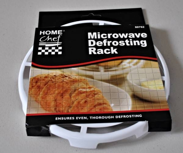 Microwave Defrosting Rack Round Healthy Crispy Cooking Fat Draining