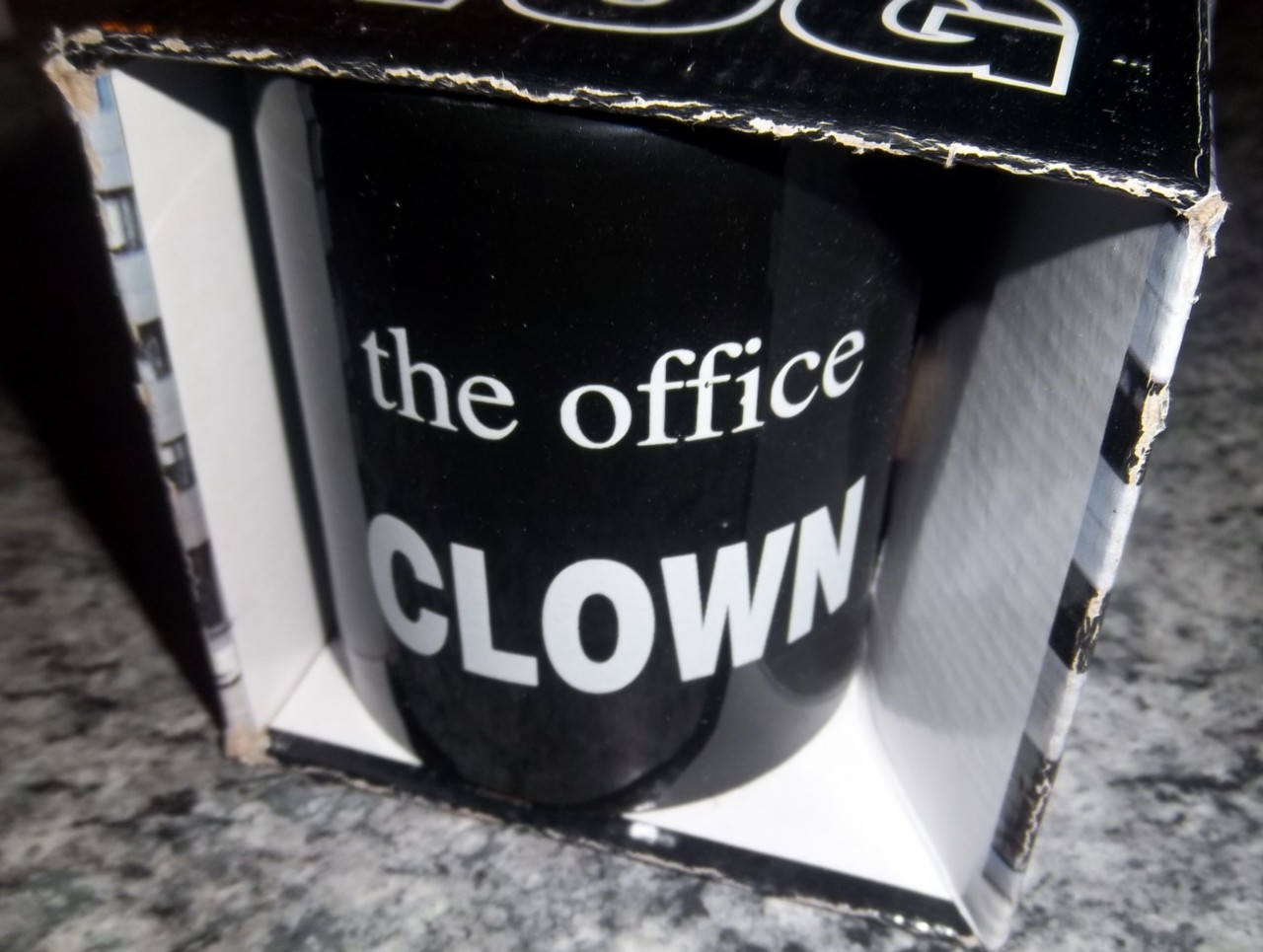 Novelty JOKE OFFICE Gossip Bitch Joker Clown Flirt Know it all Boss Mug